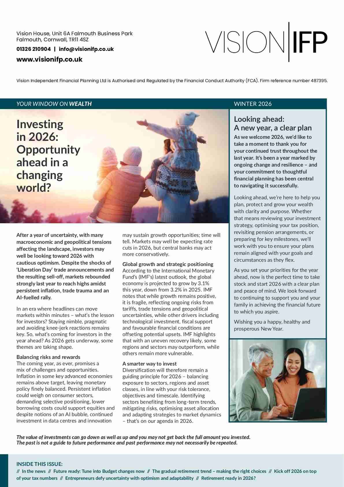 Vision Wealth Newsletter Winter 2026