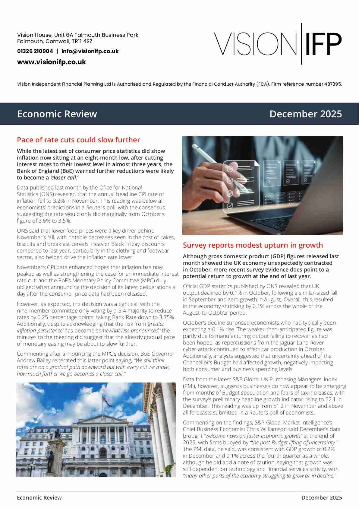 Vision Economic Review December 2025