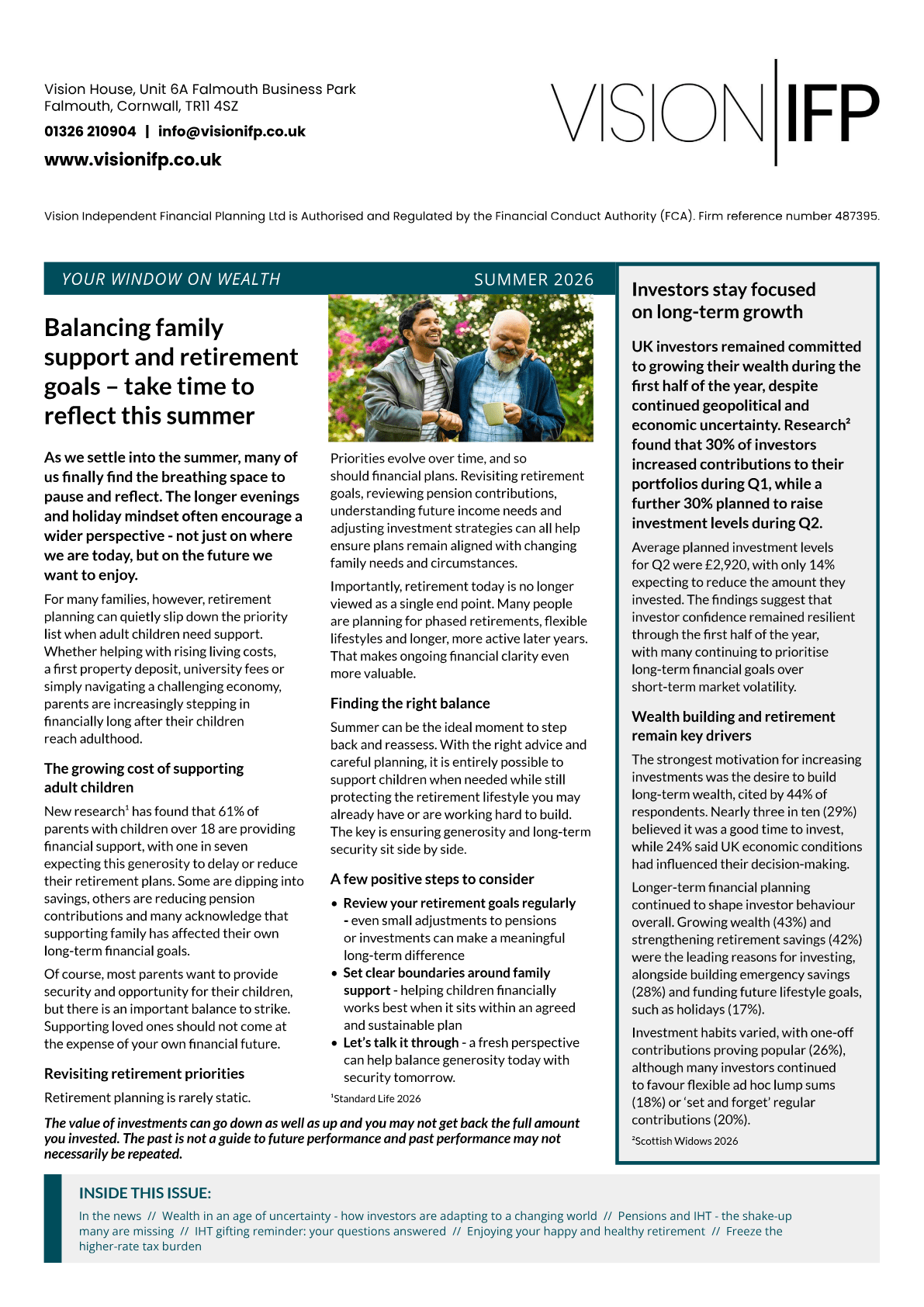 Vision Wealth Newsletter Spring 2026
